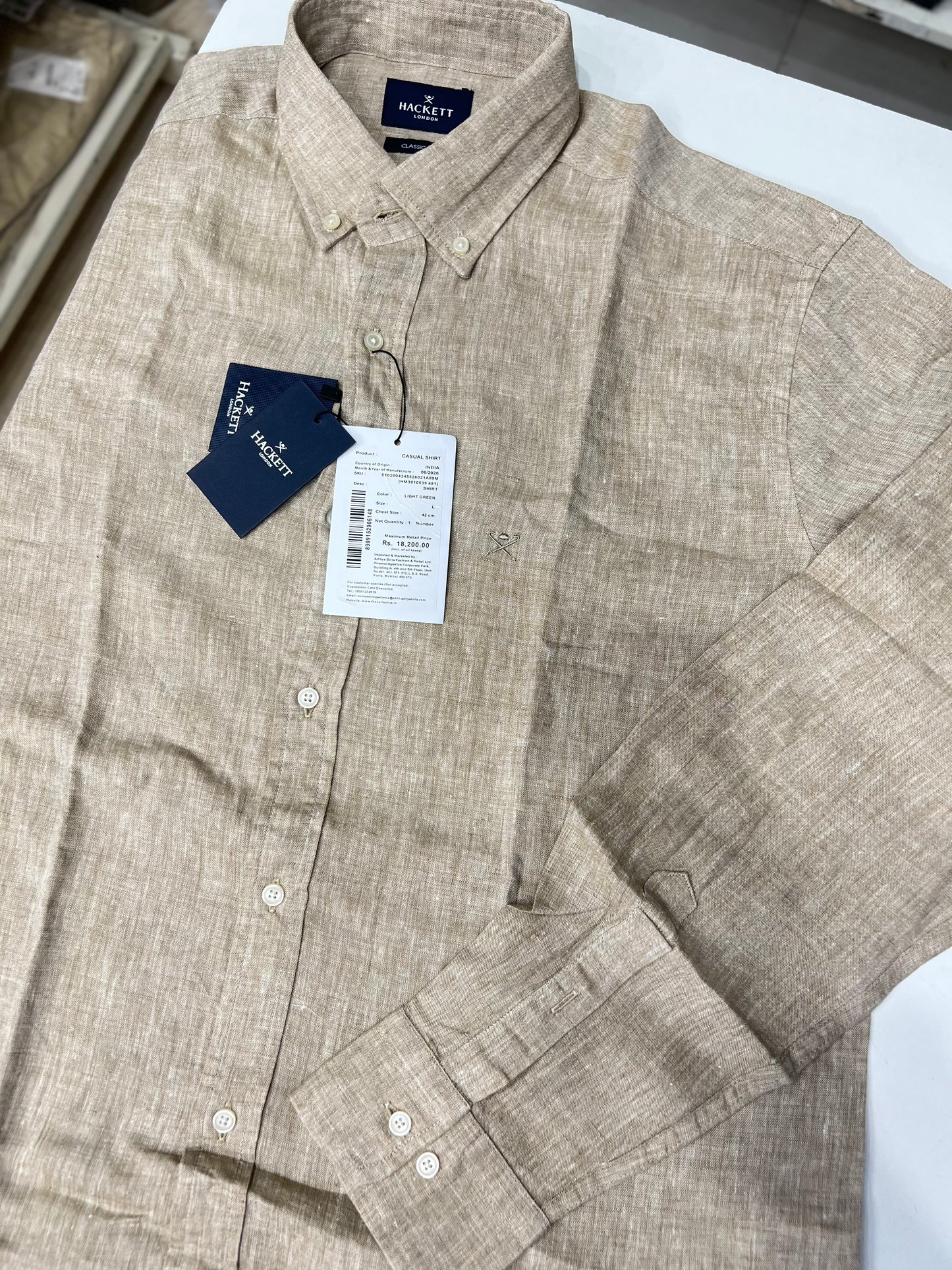 Mens linen shirt