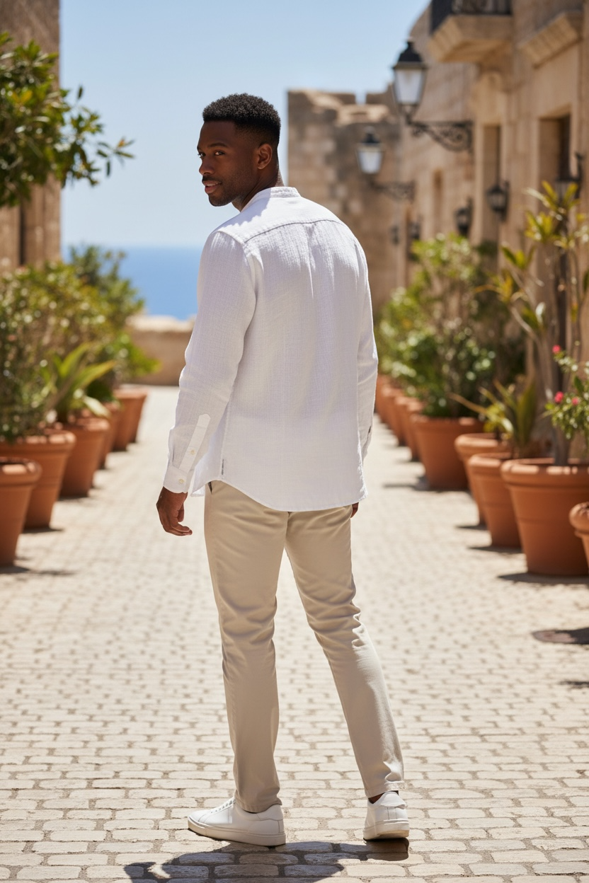 Gauze fabric shirt